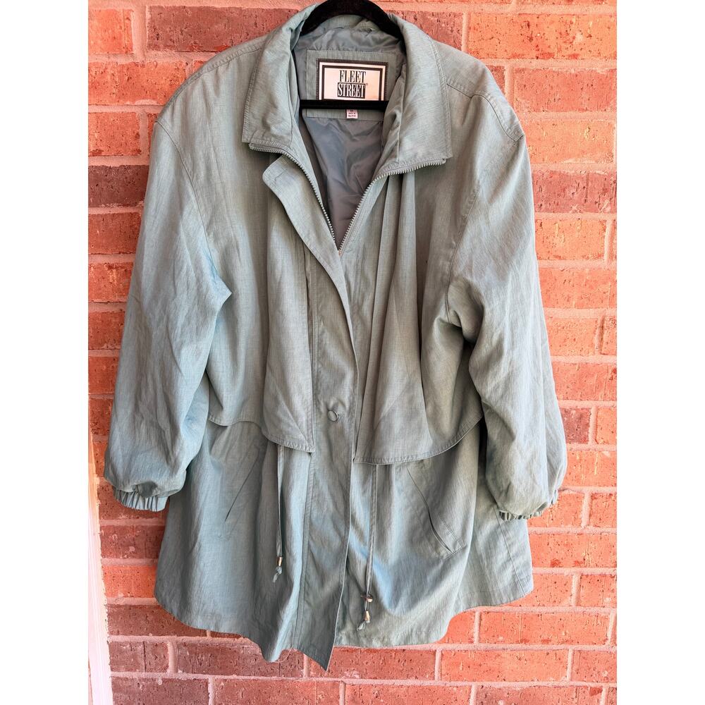 Fleet Street Woman Green Cinched Jacket Size 3X
